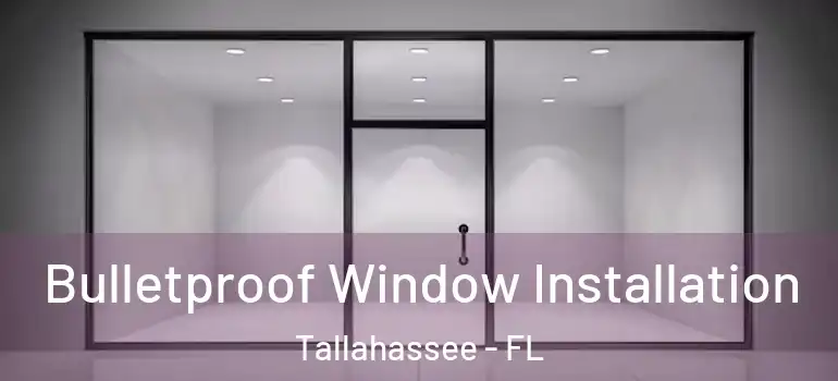  Bulletproof Window Installation Tallahassee - FL
