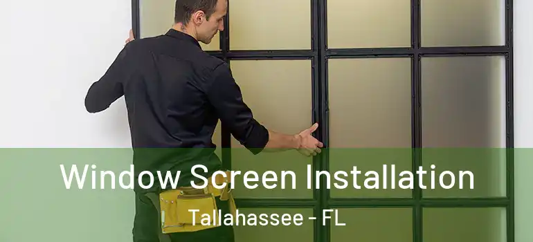  Window Screen Installation Tallahassee - FL